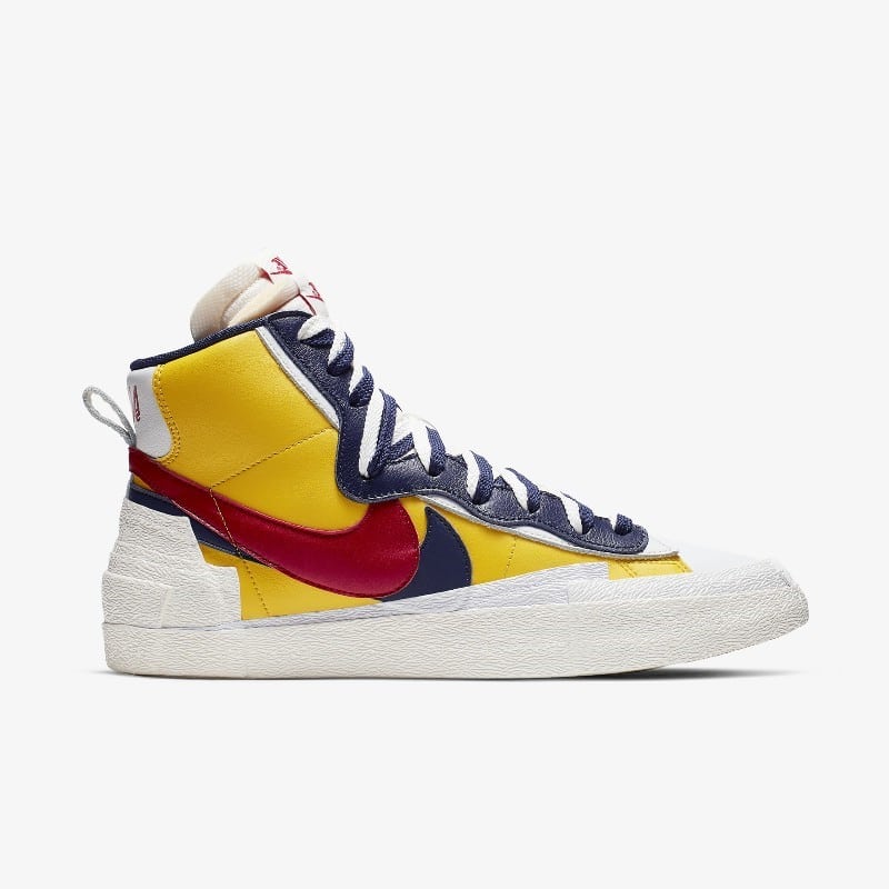 sacai x nike blazer mid yellow